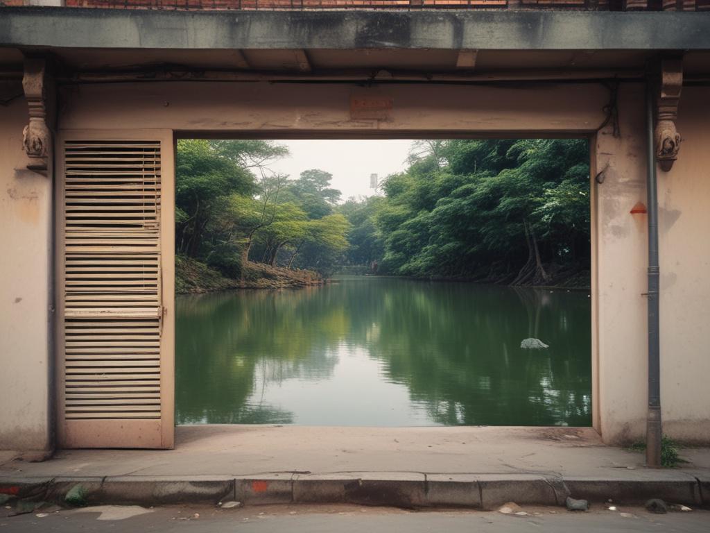 Dhanmondi Art, street art, galleries, community, lake